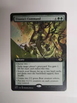 MTG - Titania's Command - R - BRO - Ext Art - 349 - Image 1