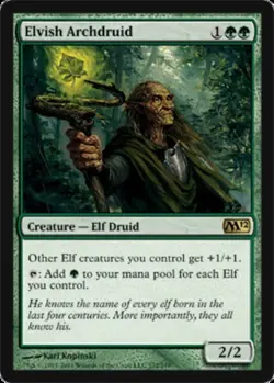 1x Elvish Archdruid Moderate Play MTG Magic - Kid Icarus - - Image 1