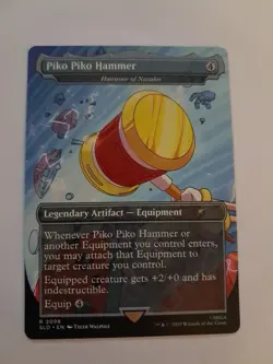Piko Piko Hammer NM Sonic the Hedgehog Secret Lair MTG Magic the Gathering - Image 1
