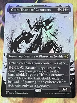 MTG - 1x Geth, Thane of Contracts - Borderless Step and Compleat FOIL ONE NM - Image 1