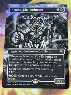 MTG - 1x Kemba, Kha Enduring - Borderless Step and Compleat FOIL ONE NM - Image 1