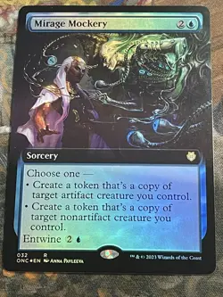 MTG - 1x Mirage Mockery - Extended Foil Commander Phyrexia All Will Be One NM - Image 1