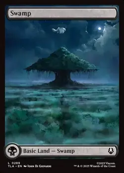 Swamp (0289) X1 BORDERLESS FOIL-NM/M-Avatar: The Last Airbender - Image 1