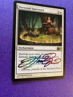MTG Magic Personal Sanctuary Signed Artist Proof x1 Magic 2012 Howard Lyon - Image 1