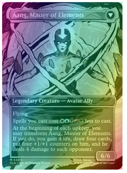 Avatar Aang // Aang, Master of Elements - Foil - Borderless Avatar MTG - Image 2