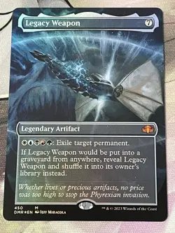 MTG - 1x Legacy Weapon - Borderless Foil Dominaria Remastered NM - Image 1
