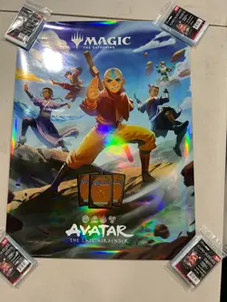 Magic the Gathering Foil Promotional Poster Avatar the Last Airbender MtG ATLA - Image 1