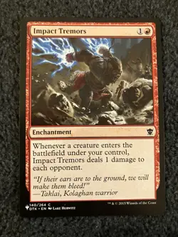 Magic The Gathering MTG - Impact Tremors - Dragons of Tarkir - Image 1