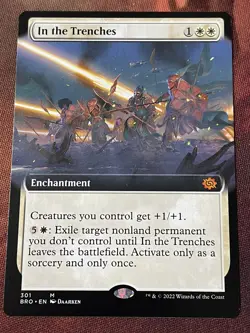 MTG - 1x In The Trenches - Extended / The Brother’s War NM - Image 1