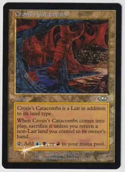 MTG Foil 1X Crosis's Catacombs X1 Planeshift Magic - Played - Image 1