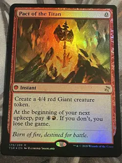 MTG - 1x Pact of the Titan - FOIL / Time Spiral Remastered NM - Image 1