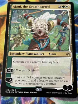 MTG - 1x Ajani, the Greathearted - War of the Spark NM - Image 1