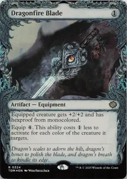 Dragonfire Blade (Showcase) - FOIL - R Tarkir: Dragonstorm 324 - MTG - Image 1