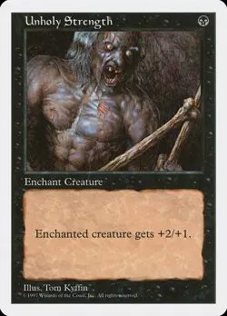 Magic the Gathering (mtg): 5ED: Unholy Strength (x 4) - Image 1