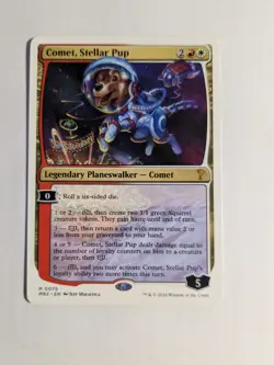 Comet, Stellar Pup (White Border) Mystery Booster 2 Regular #0079 MtG - Image 1