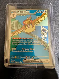 Pokemon TCG Pidgeot EX Holo Card 225/197 Obsidian Flames - Image 1