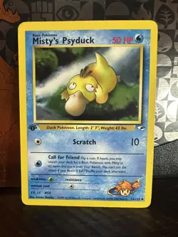 2000 Pokemon Gym Heros 1st Edition, Misty's Psyduck #54 - Image 1