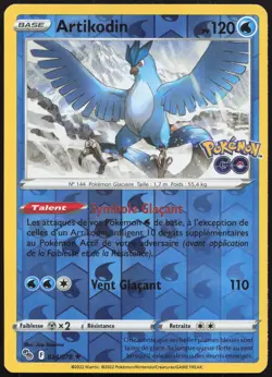 Carte Pokemon Artikodin 024/078 Reverse Pokemon Go Francais - Image 1