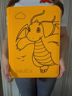 Vault X - 9 Pocket eXo-Tec Zip Binder Folder - Orange Pokemon Dragonite - Image 1