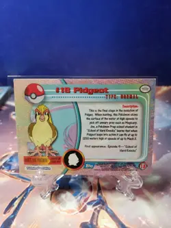 1999 Topps Pokemon #18 Pidgeot TV Animation Edition Blue Logo LP - Image 2
