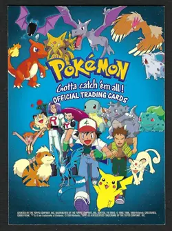 1999 Topps Pokemon TV Animation Edition Series 1 Checklist Blue Label - Image 1