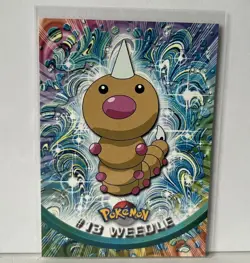 1999 Topps Weedle #13 Pokemon TV Animation - Pack Fresh - Image 1