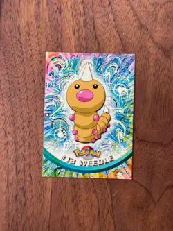 WEEDLE #13 Topps TV Animation Edition Blue Label Pokemon 1999 LP - Image 1