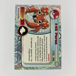 Paras #46 Non Holo Black Logo Topps Pokemon TV Animation Edition Near Mint NM - Image 2