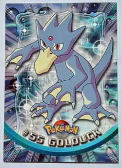 Pokemon Topps - Golduck #55 (Black Logo) - TV Animation Edition - LP - Image 1