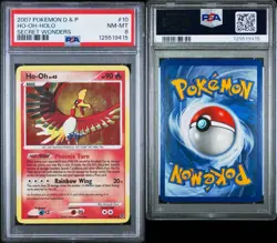 2007 POKEMON DIAMOND & PEARL SECRET WONDERS #10 HO-OH-HOLO SECRET WONDERS PSA 8 - Image 3