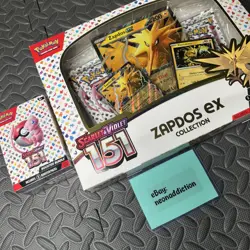 [LOT] Pokemon TCG 151 Zapdos Ex Collection Box W/ Booster Bundle Scarlet Violet - Image 2