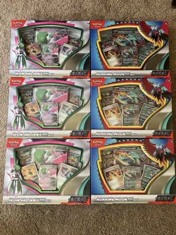 3 Pokemon TCG Roaring Moon & 3 Iron Valiant EX Collection Boxes Lot Of 6 Total - Image 1
