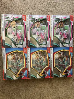 3 Pokemon TCG Roaring Moon & 3 Iron Valiant EX Collection Boxes Lot Of 6 Total - Image 2