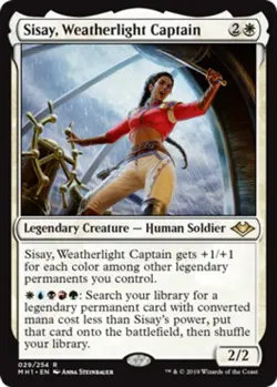 MTG Sisay, Weatherlight Captain, Modern Horizons, Lightly Played, English - Image 1