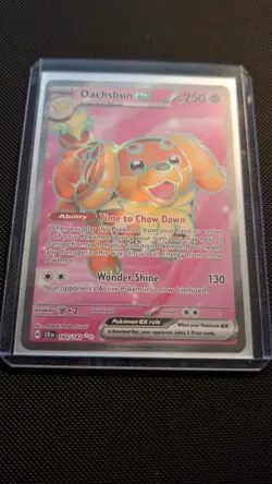 Pokemon Dachsbun ex 160/142 Sv07: Stellar Crown Holo - Image 1