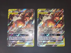 Pokemon TCG Reshiram & Charizard GX SM201 Black Star Promo Tag Team Alt Art - Image 1