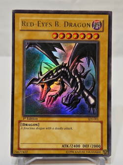 Red-Eyes B. Dragon SDJ-001 Ultra Rare 1st Edition Yugioh 118 - Image 1