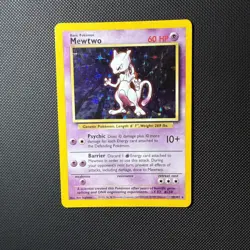 Mewtwo 10/102 Holo Rare Base Set 1999 Pokemon Card - Vintage WOTC Pokemon TCG - Image 1