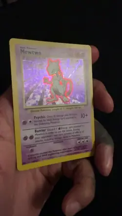 Mewtwo 10/102 Holo Rare Base Set 1999 Pokemon Card - Vintage WOTC Pokemon TCG - Image 2