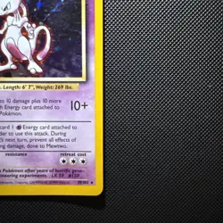 Mewtwo 10/102 Holo Rare Base Set 1999 Pokemon Card - Vintage WOTC Pokemon TCG - Image 4