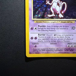 Mewtwo 10/102 Holo Rare Base Set 1999 Pokemon Card - Vintage WOTC Pokemon TCG - Image 5