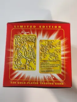 1999 Pokemon Burger King Charizard 23K Gold Plated Trading Card, Ball, Cert - Image 4
