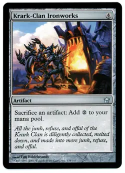 1X KRARK-CLAN IRONWORKS [5DN - FIFTH DAWN] - MTG EARLY MODERN CARD [EXCELLENT] - Image 1