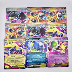 Mega Evolution EX Lot Pokemon TCG 9 Cards - Image 1