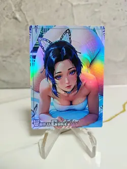 Shinobu Trading Card Waifu Goddess Story Anime Girl holo Karte Manga Full Art - Image 1