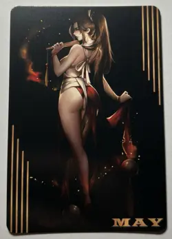 SEXY HEROINE WAIFU Mai Shiranui THE KING OF FIGHTERS ACG PRISMATIC HOLO CARD NM - Image 2