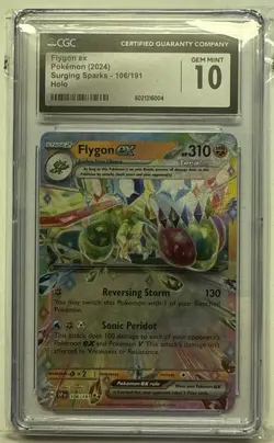 CGC 10 Flygon EX 106/191 Surging Sparks Full Art Double Rare Pokemon Card - Image 1