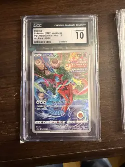 CGC 10 Deoxys AR 185/172 S12a VSTAR Universe Holo Art Rare Japanese Pokemon Card - Image 1