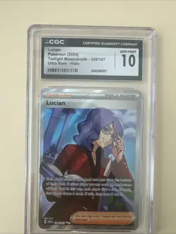 CGC 10 Lucian 208/167 Twilight Masquerade Full Art Ultra Rare Pokemon Card - Image 1