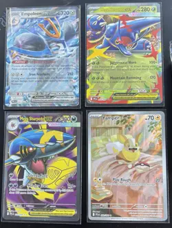 POKEMON TCG Phantasmal Flames 5 Card Lot CHARCADET Promo, YAMPER IR, SHARPEDO EX - Image 2